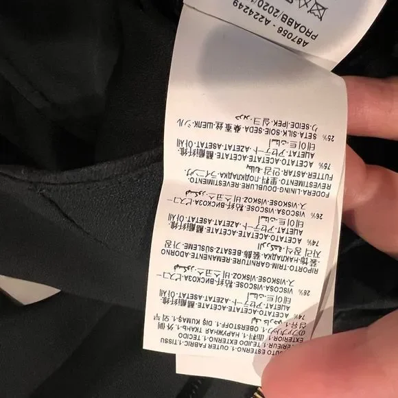 Versace Black Mini Dress with Gold Zipper Detail - Picture 13 of 13